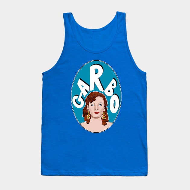 Greta Garbo Old Hollywood Icon Tank Top by EmmaFifield